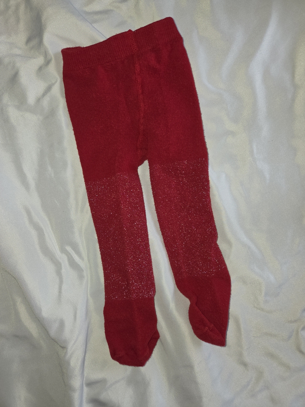 Carter's Red Girls Sparkle Tights